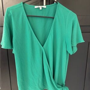 Green Wrap Top